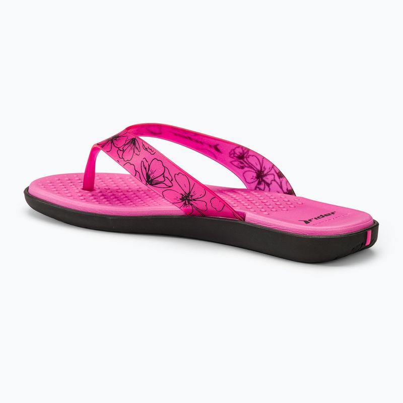 Dámske žabky RIDER Aqua V black/pink 3