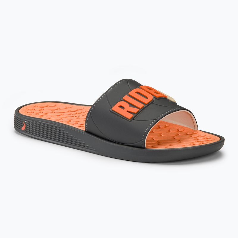 Pánske šľapky RIDER Pump Slide AD grey/dark grey/orange