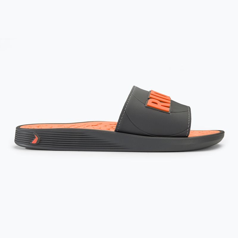 Pánske šľapky RIDER Pump Slide AD grey/dark grey/orange 2