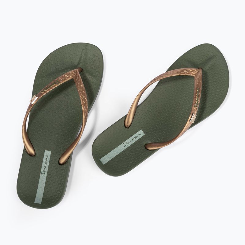 Dámske žabky Ipanema Anatomic Brasilidade green/gold 9