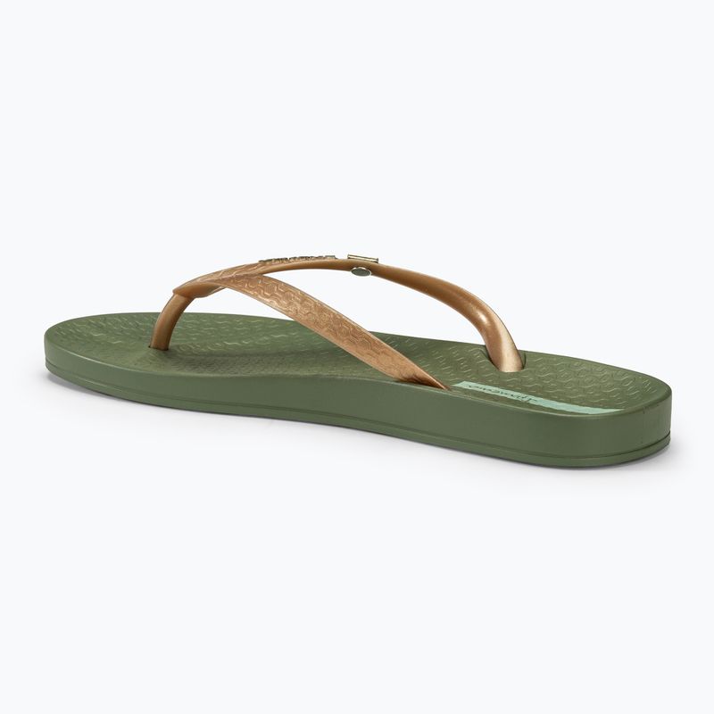 Dámske žabky Ipanema Anatomic Brasilidade green/gold 3
