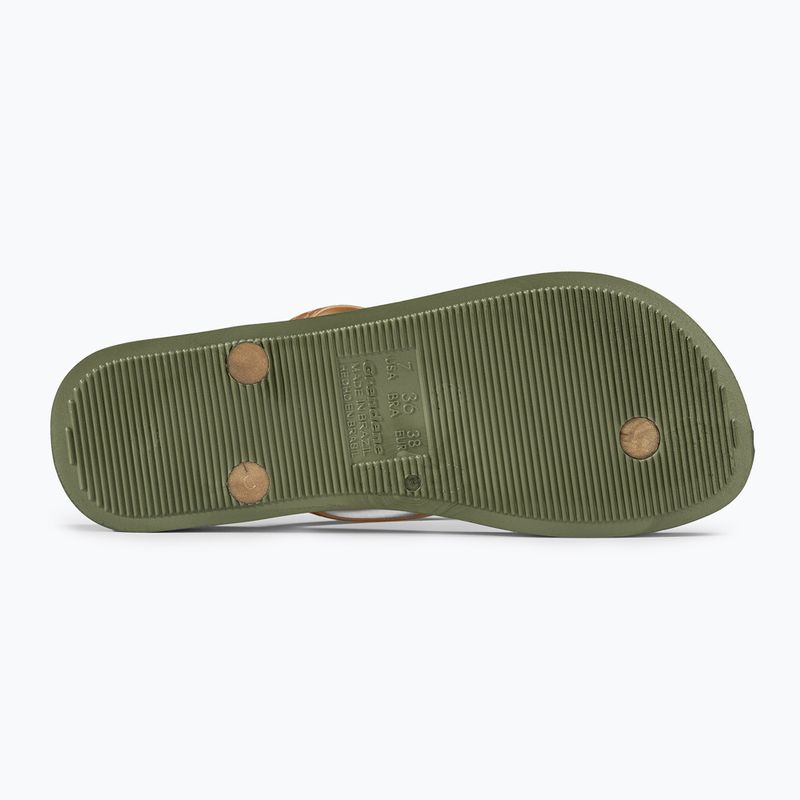 Dámske žabky Ipanema Anatomic Brasilidade green/gold 4