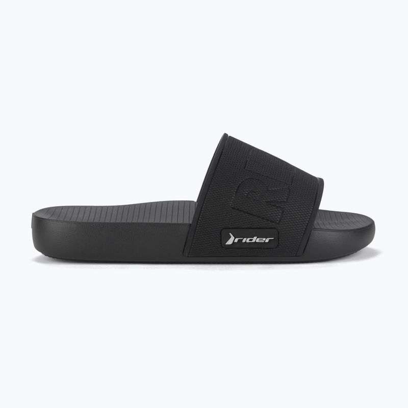 Pánske šľapky RIDER Grid Slide black/black/silver 3