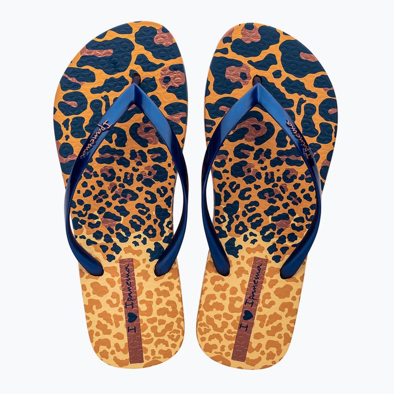 Dámske žabky Ipanema Animal Print VI yellow/pearly blue 2