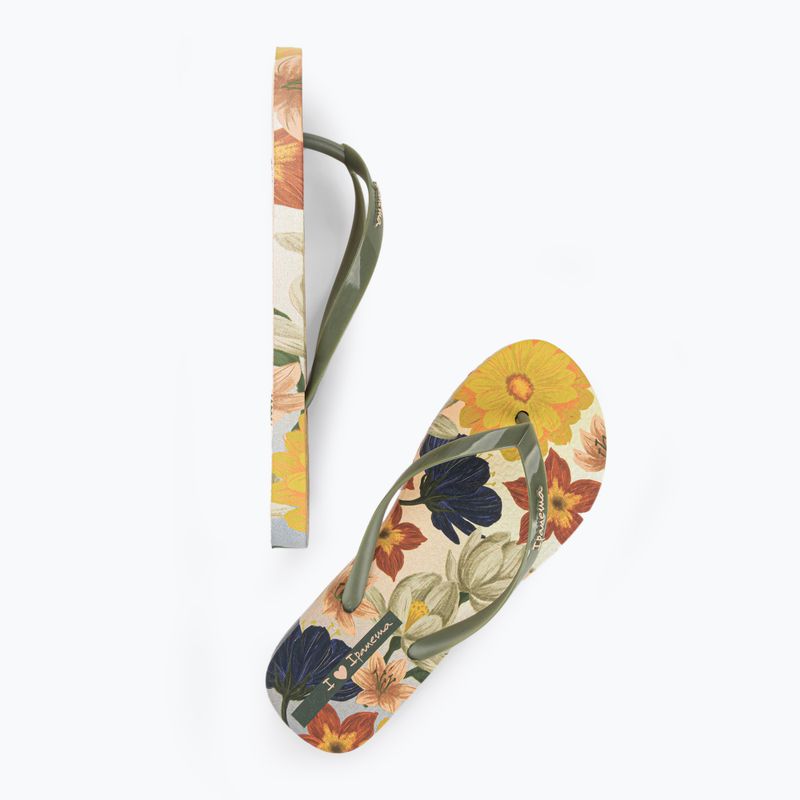 Dámske nazúvaky Ipanema Verao Tropical beige/green 3