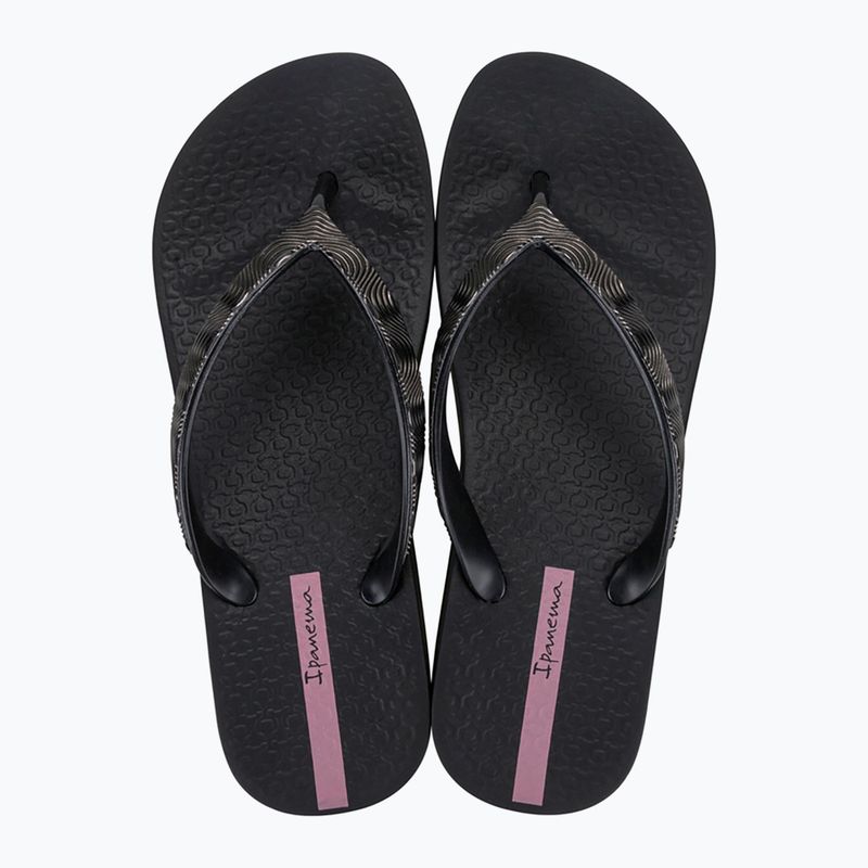 Dámske žabky Ipanema Mesh X Plat black/black/lilac 2