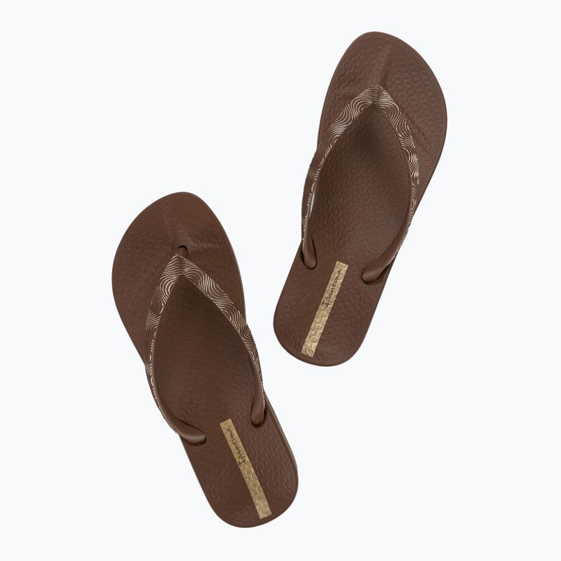 Dámske žabky Ipanema Mesh IX brown/brown/Gold 3