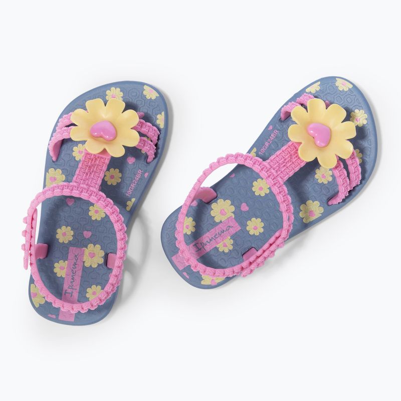 Ipanema Daisy Baby modré/ružové/žlté sandále 3