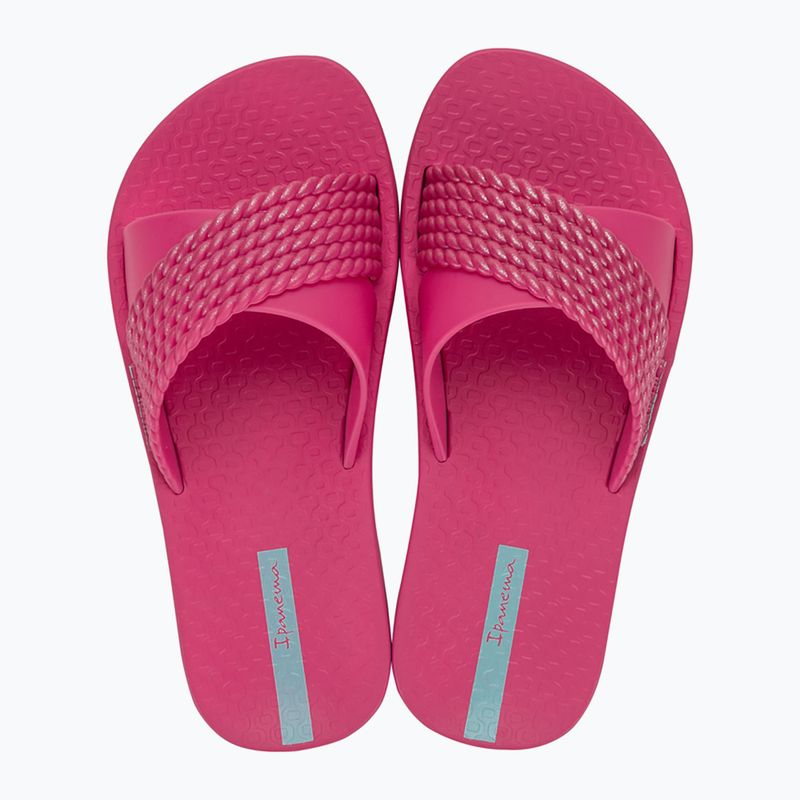 Detské šľapky Ipanema Street Kids pink/dark pink/green 2