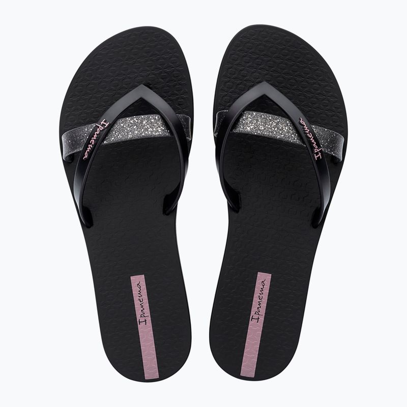 Dámske žabky Ipanema Kirei Chic black/glitter/purple 2