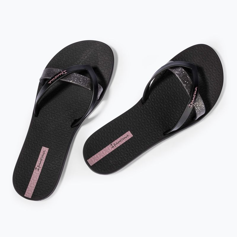 Dámske žabky Ipanema Kirei Chic black/glitter/purple 3