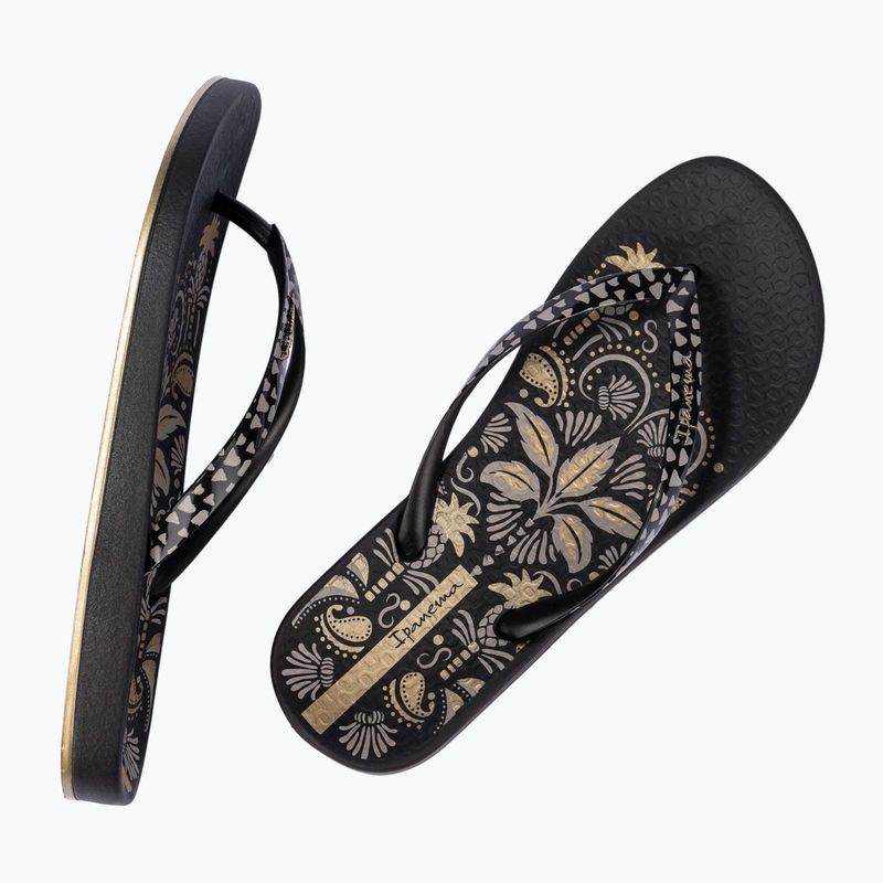 Dámske žabky Ipanema Anat Nature VIII black/black/gold 3