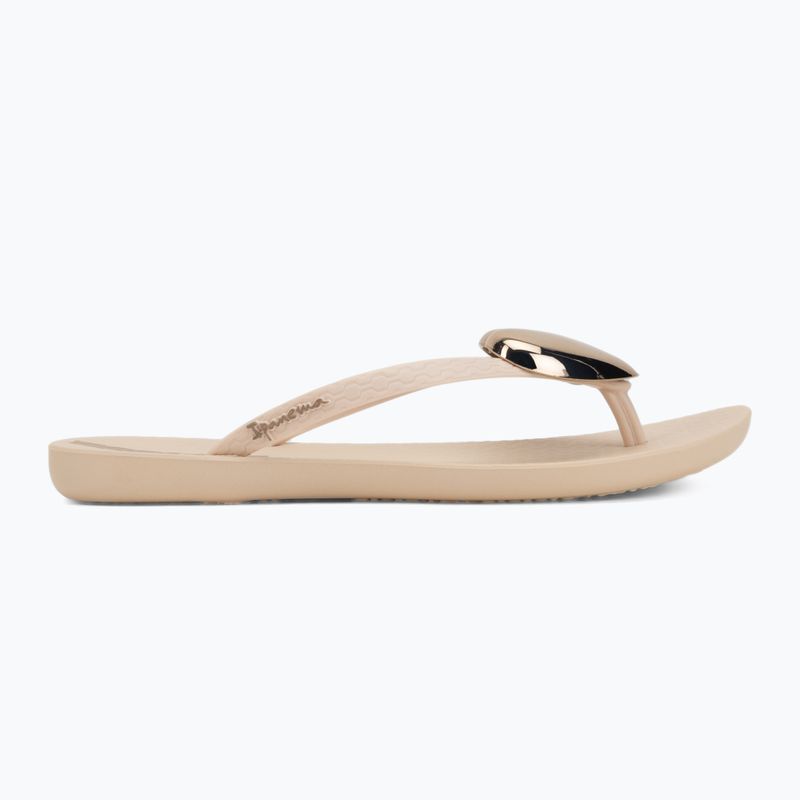 Dámske žabky Ipanema Maxi Fashion beige/gold 2