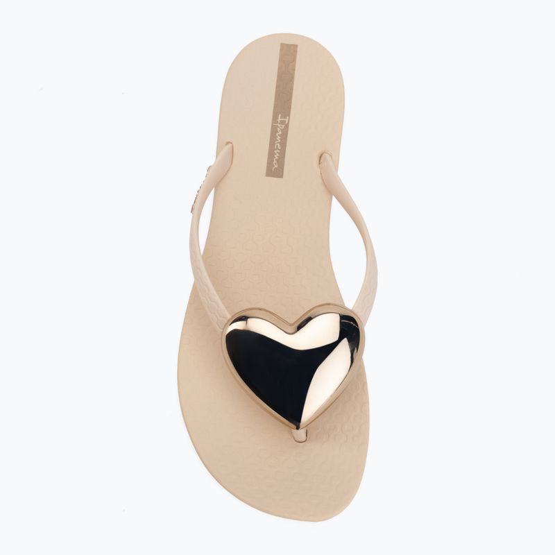 Dámske žabky Ipanema Maxi Fashion beige/gold 5