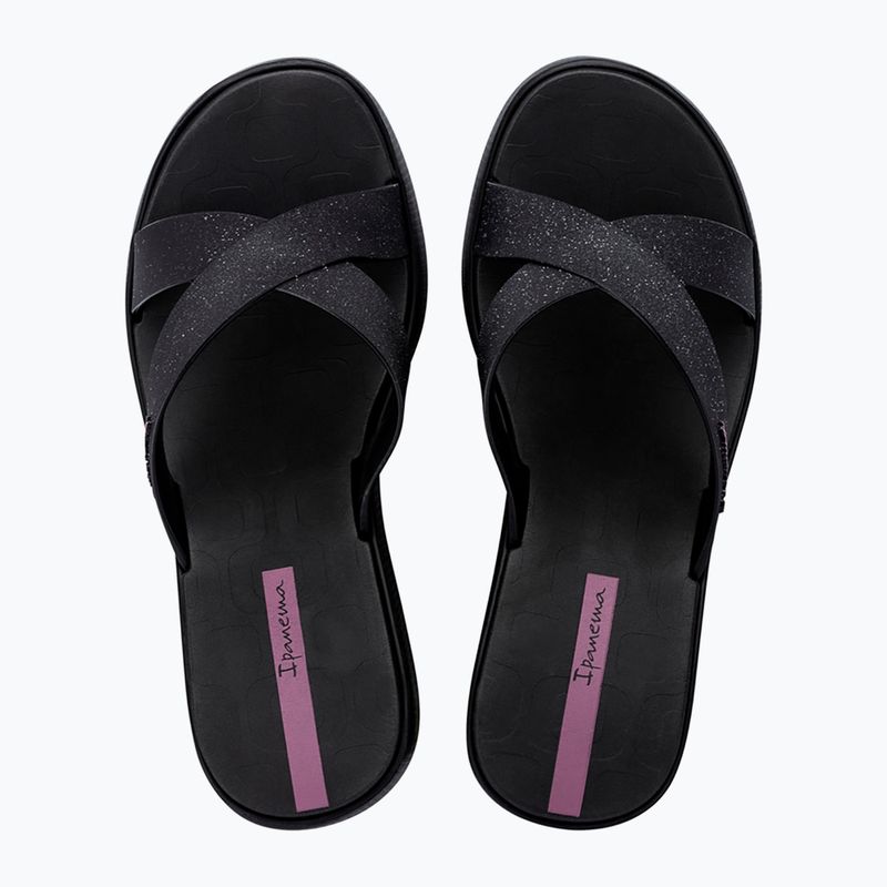 Dámske šľapky Ipanema High Fashion II Slide black/glitter black/lilac 9