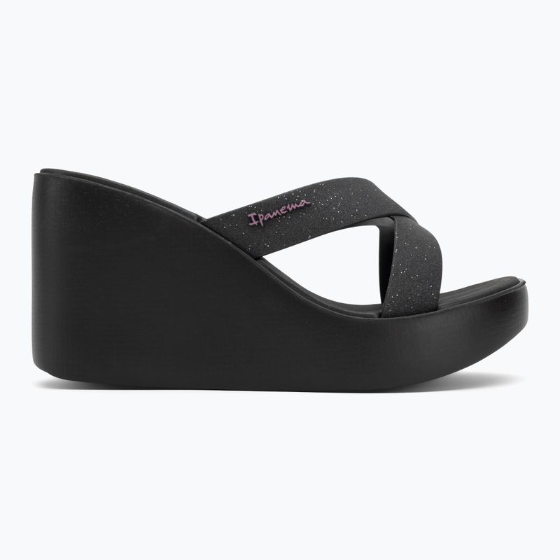 Dámske šľapky Ipanema High Fashion II Slide black/glitter black/lilac 2