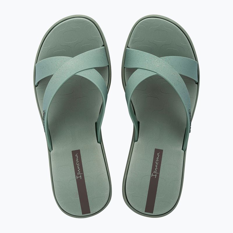 Dámske šľapky Ipanema High Fashion II Slide green/glitter green/grey 2