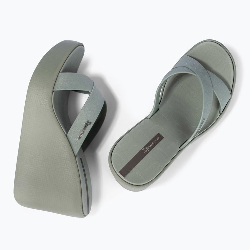 Dámske šľapky Ipanema High Fashion II Slide green/glitter green/grey 3