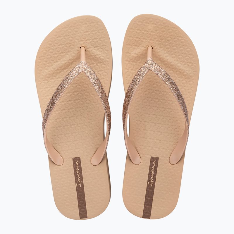 Ipanema dámske žabky Mesh Chic Plat beige/glitter beige 2
