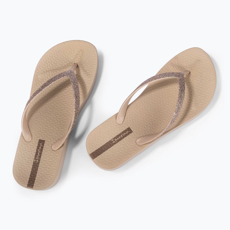 Ipanema dámske žabky Mesh Chic Plat beige/glitter beige 3