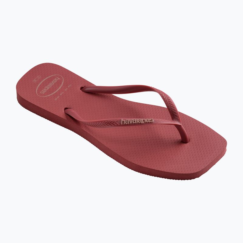 Dámske žabky Havaianas Square Logo Pop Up pau brasil 8