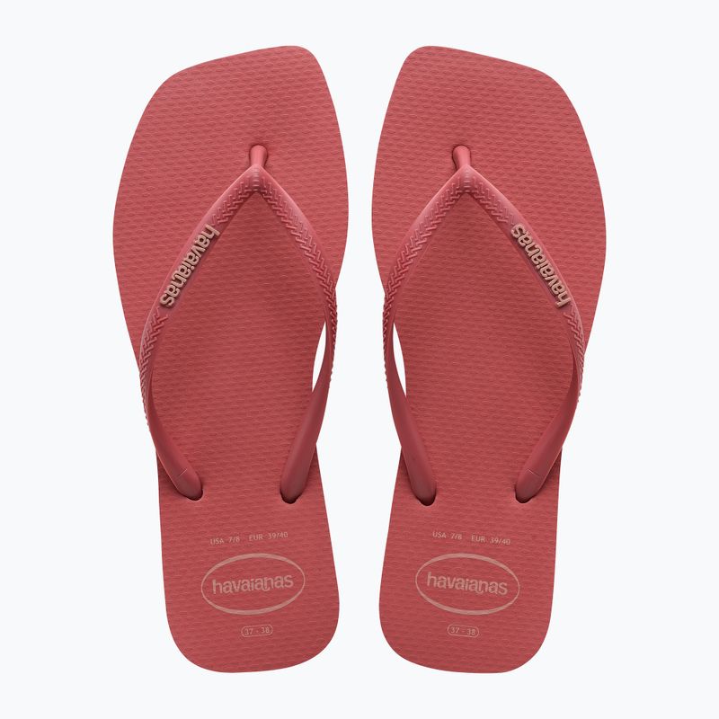 Dámske žabky Havaianas Square Logo Pop Up pau brasil 10