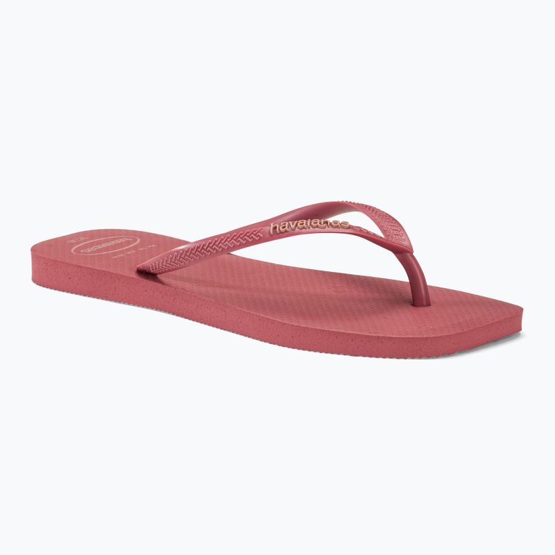 Dámske žabky Havaianas Square Logo Pop Up pau brasil