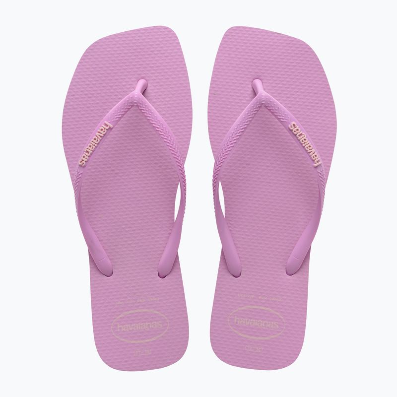 Dámske žabky Havaianas Square Logo Pop Up fresh lavender 10