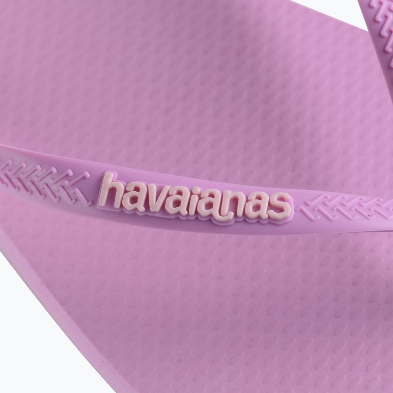 Dámske žabky Havaianas Square Logo Pop Up fresh lavender 12