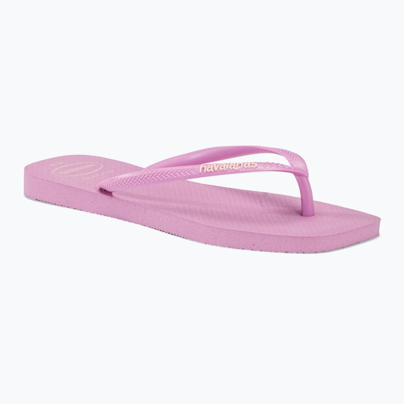 Dámske žabky Havaianas Square Logo Pop Up fresh lavender