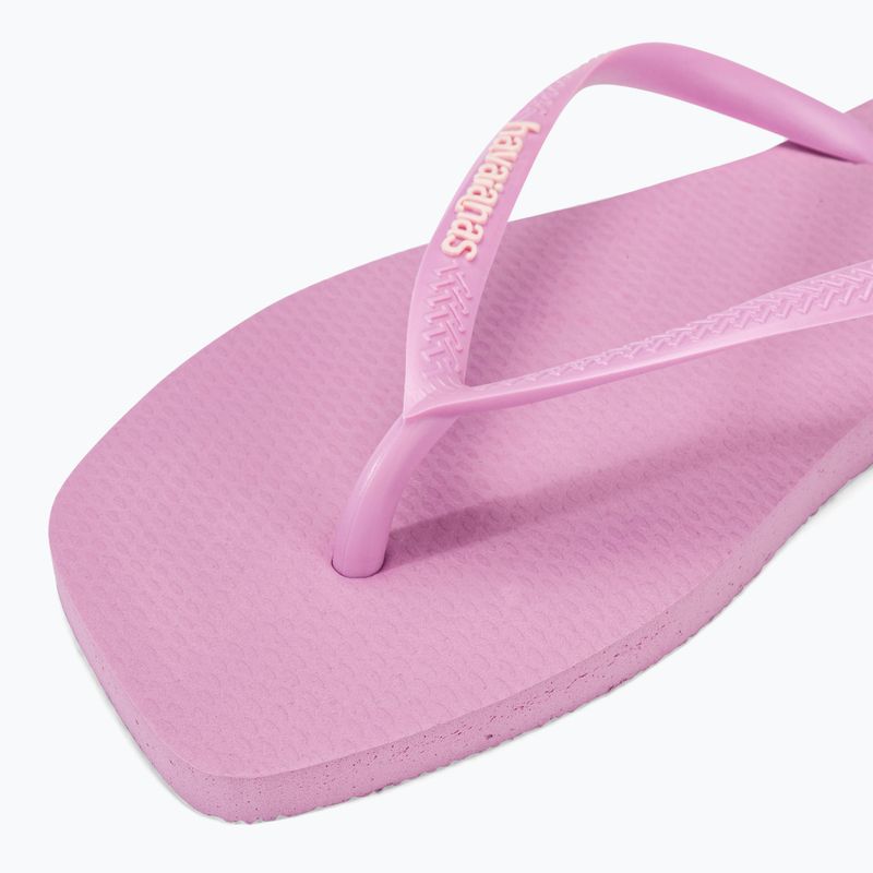 Dámske žabky Havaianas Square Logo Pop Up fresh lavender 7