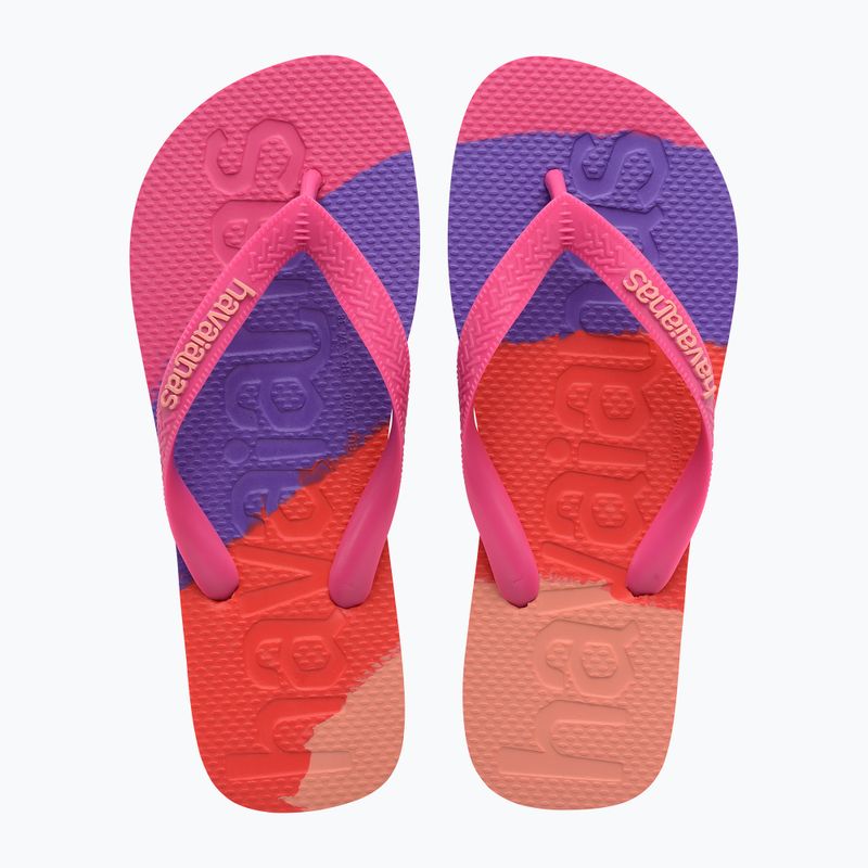 Havaianas Top Logomania Colors II pink flux žabky 10