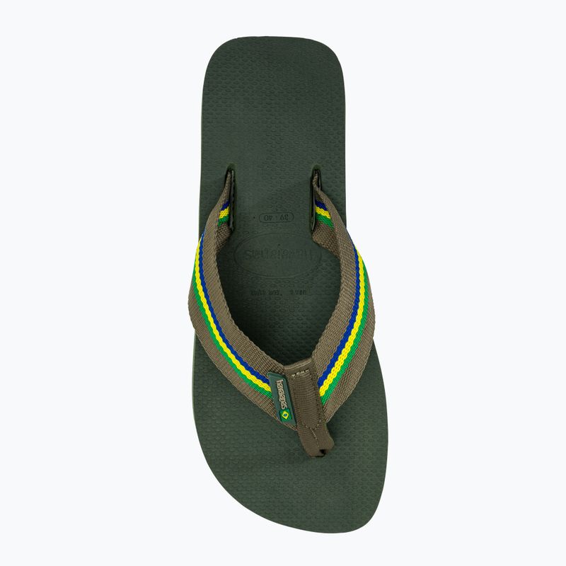 Pánske žabky Havaianas Urban Brasil olive green 5