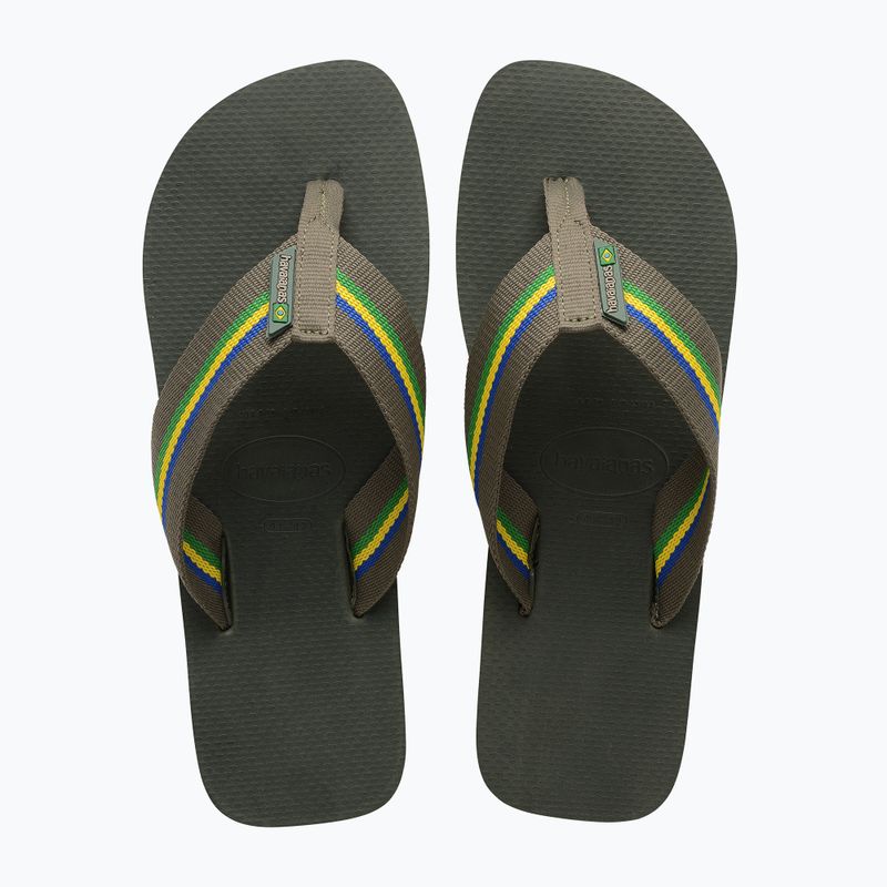 Pánske žabky Havaianas Urban Brasil olive green 11