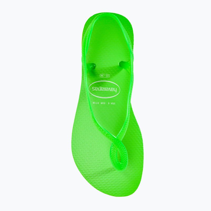 Dámske sandále Havaianas Luna Neon lemon green 4