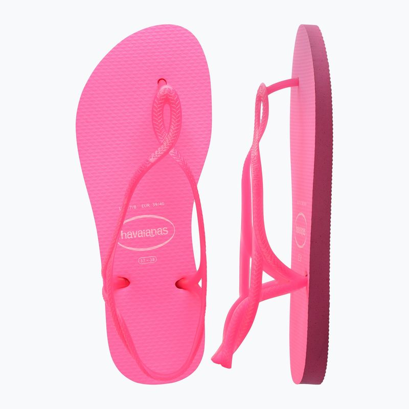 Dámske sandále Havaianas Luna Neon pink flux 12