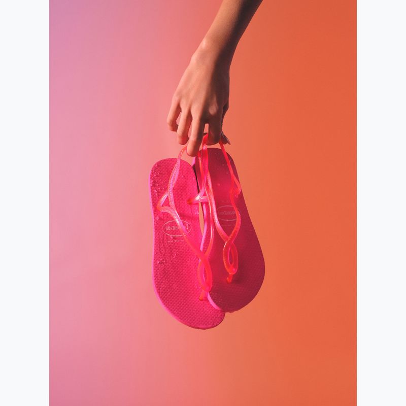 Dámske sandále Havaianas Luna Neon pink flux 14