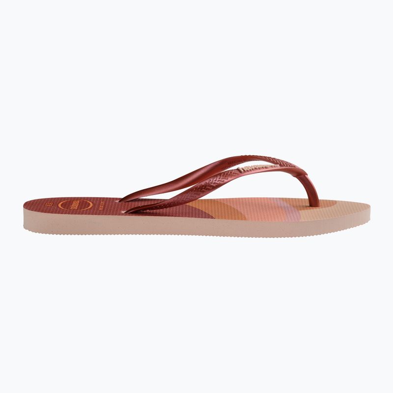 Dámske baletné žabky Havaianas Slim Palette Glow rose 2