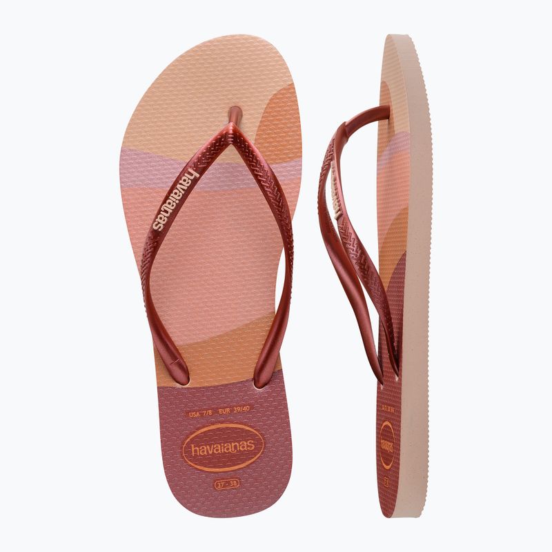 Dámske baletné žabky Havaianas Slim Palette Glow rose 4