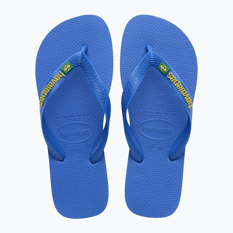 Havaianas Brasil Logo Neon žabky star blue / star blue 10