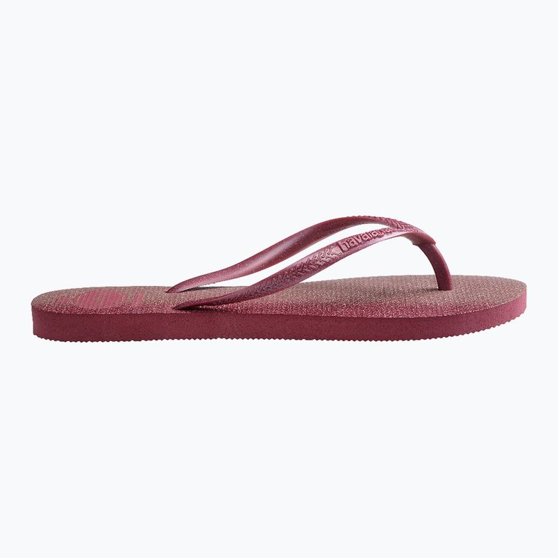 Dámske žabky Havaianas Slim Gloss amaranth 2
