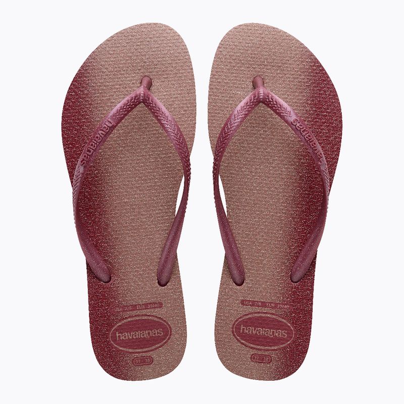 Dámske žabky Havaianas Slim Gloss amaranth 3