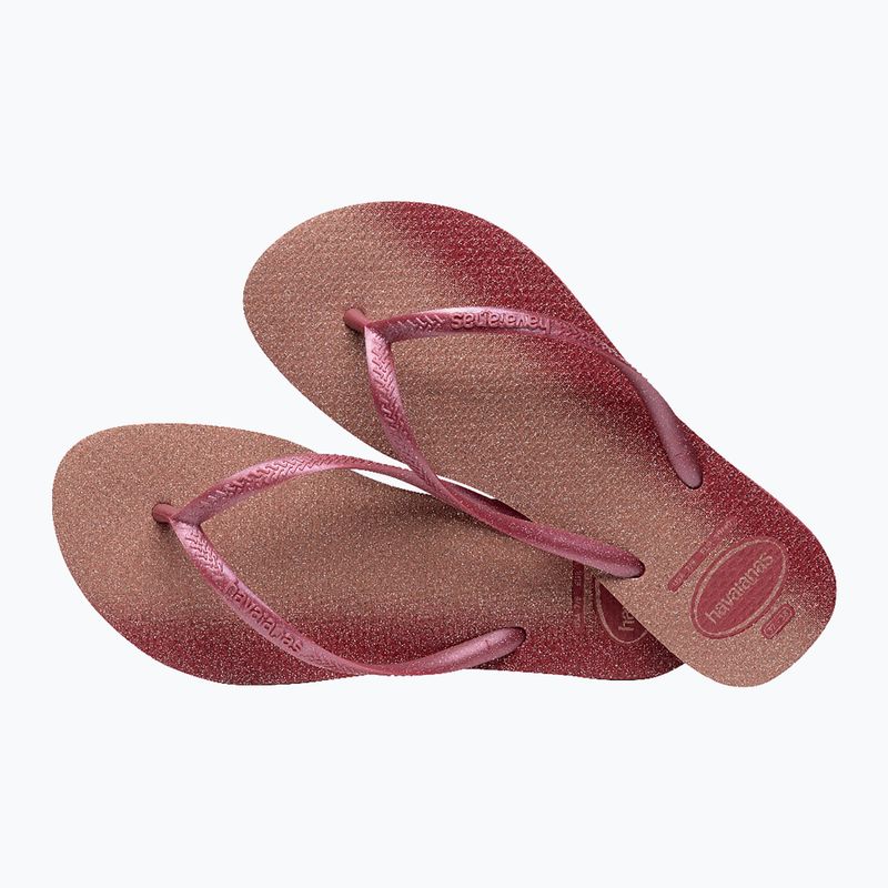 Dámske žabky Havaianas Slim Gloss amaranth 4