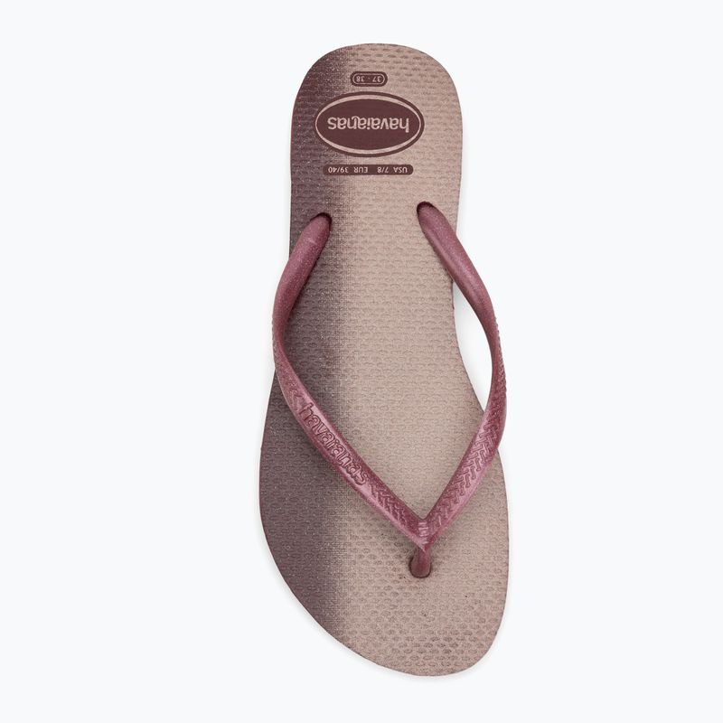 Dámske žabky Havaianas Slim Gloss amaranth 5
