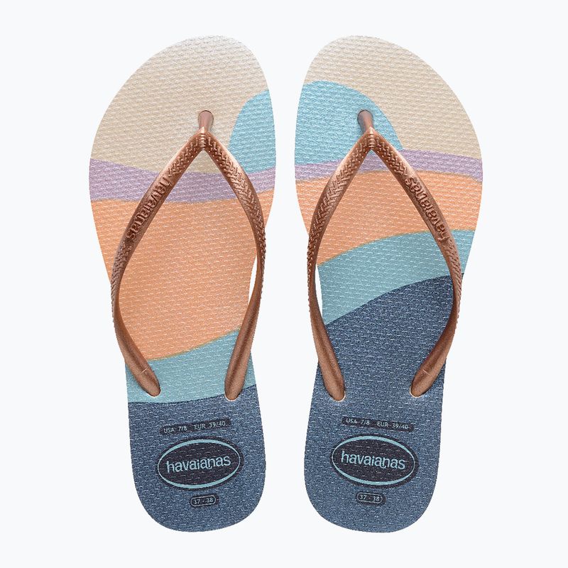 Dámske žabky Havaianas Slim Palette Glow beige 4