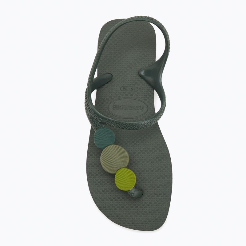 Havaianas Flash Urban Plus dámske sandále olivovo zelené 5