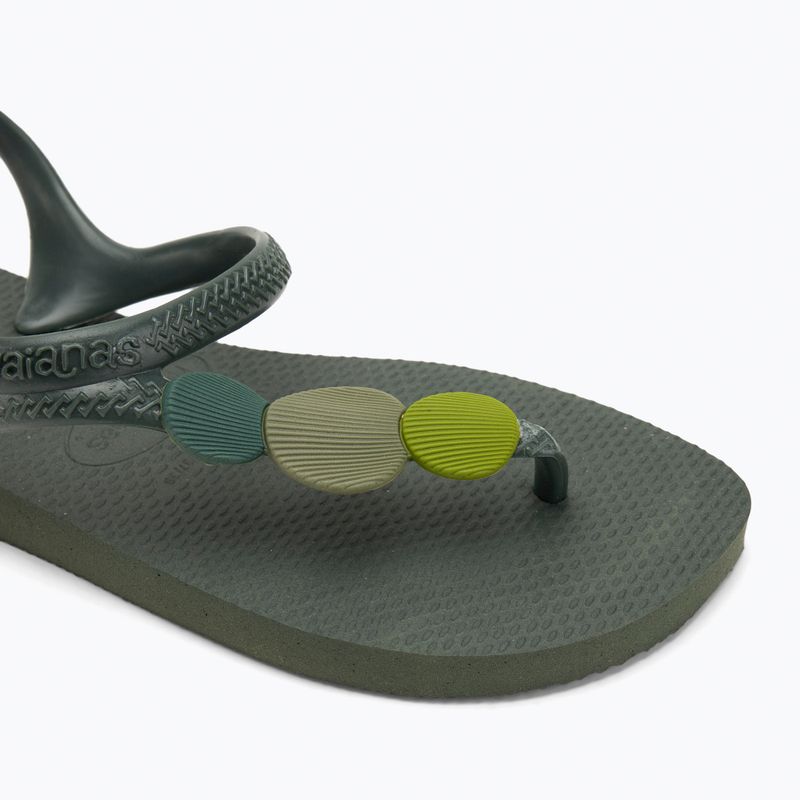 Havaianas Flash Urban Plus dámske sandále olivovo zelené 7
