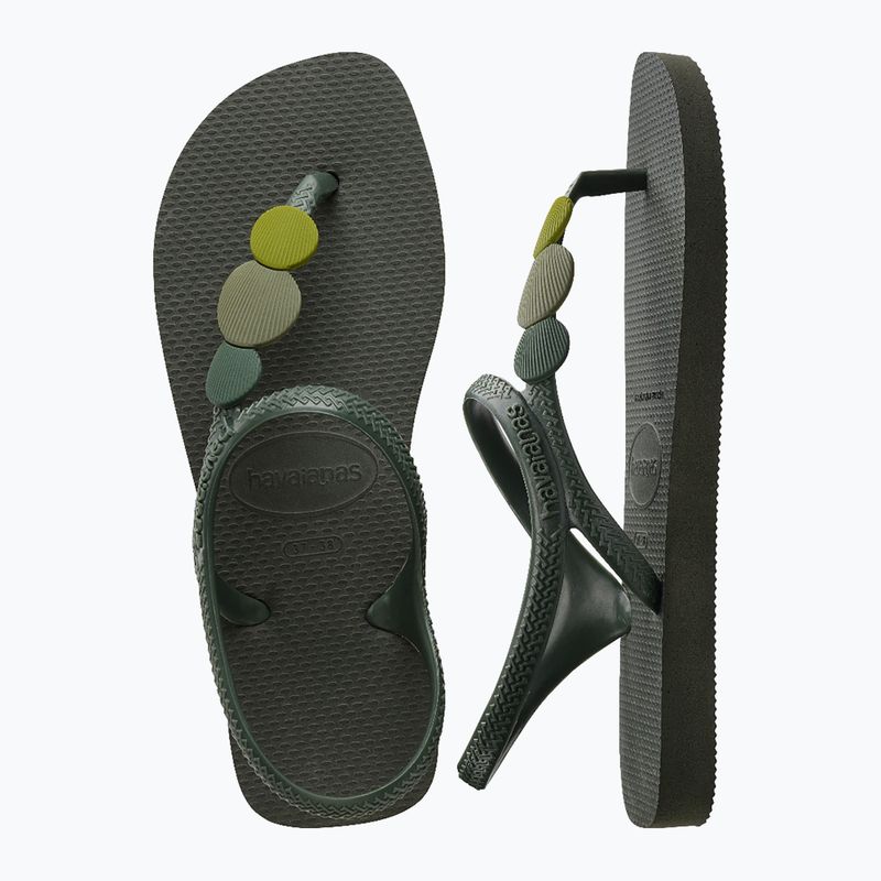 Havaianas Flash Urban Plus dámske sandále olivovo zelené 5