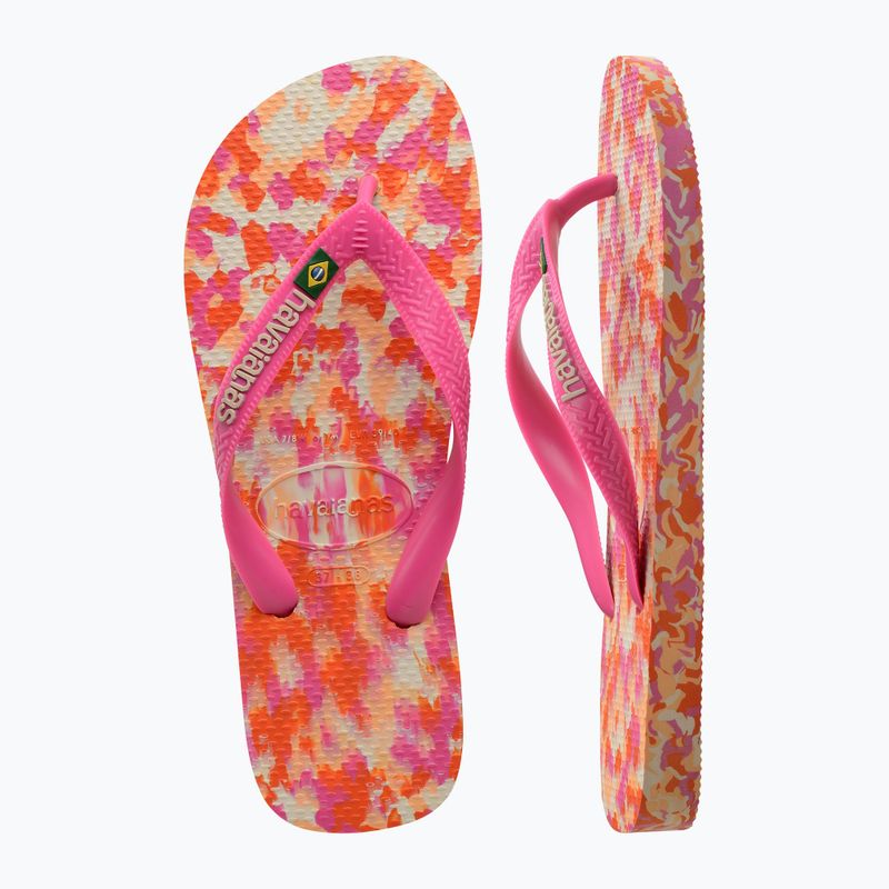 Žabky Havaianas Brasil Tech II pink flux 11