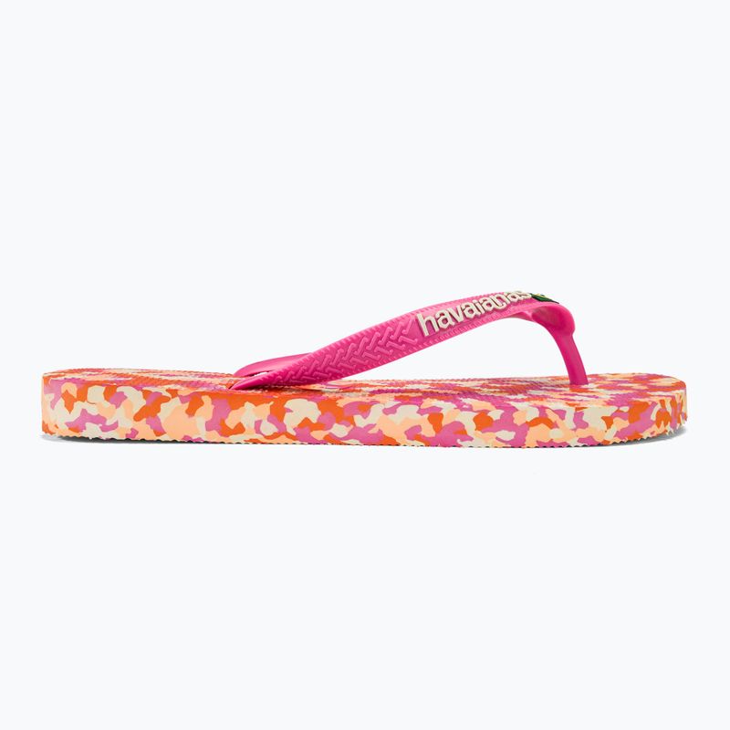 Žabky Havaianas Brasil Tech II pink flux 2